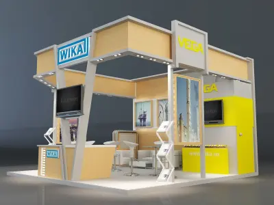 Booth Exhibition Stand a223 3D model