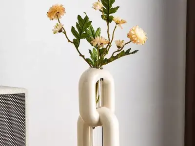Modern Chain Flower Vase  3D print model