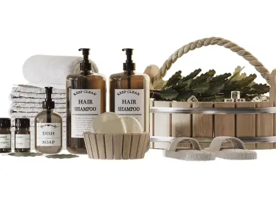 Sauna and bath filling 3D model