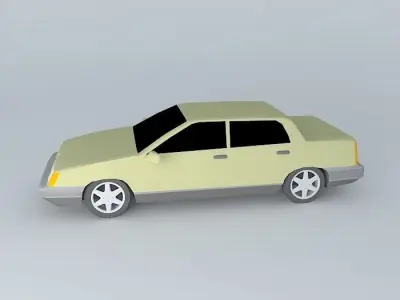 Aero car Free 3D model