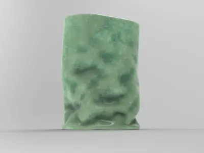 Sack Vase Low-poly 3D model