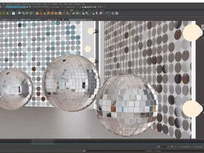 Year-End Party Disco Booth 3D model