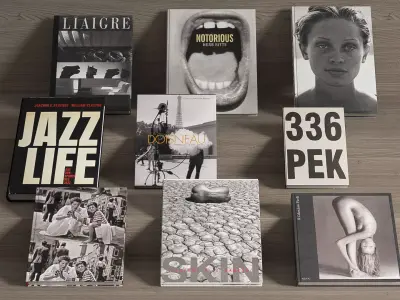 Elegant Photographic Books Collection 02 3D model