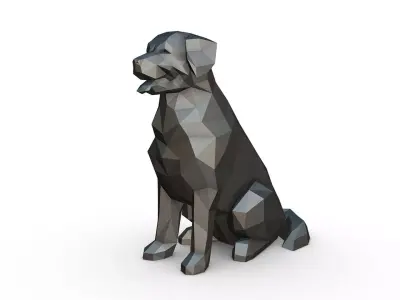 Bovaro del bernese low poly 3D print model