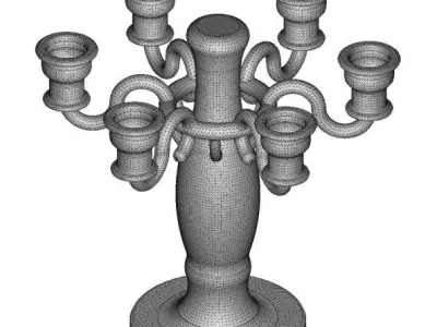 Fancy Candle Holder 3D model