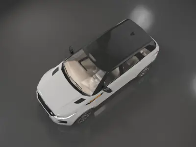 Low poly Range Rover Evoque 2019 Low-poly 3D model