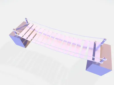 bridge  Low-poly 3D model