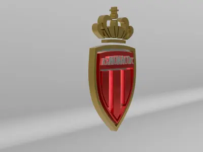 Association Sportive de Monaco Football Club Team Logo 3D model