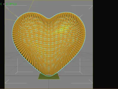 Perforated Heart Shape 3D Print Model 3D print model