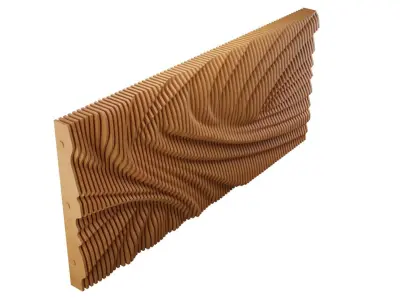 Parametric Wooden Wall Decor - 03 -CNC files for cutting  3D model
