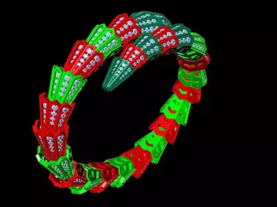 bvlgari snake bracelet 3D print model 3D print model