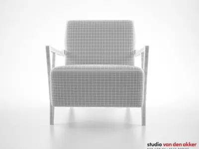 Studio Van Den Akker The Charles Club chair 3D model