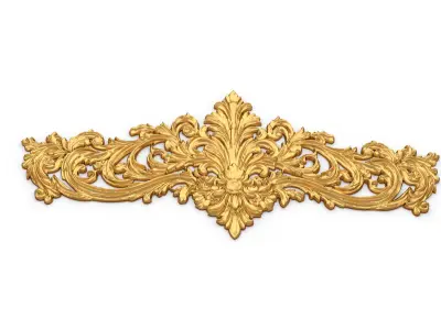 Classic decor ornament carved 48 3D model