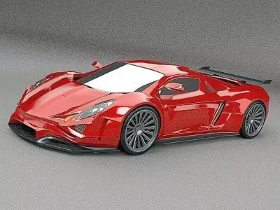 Eferos supercar concept 3D model