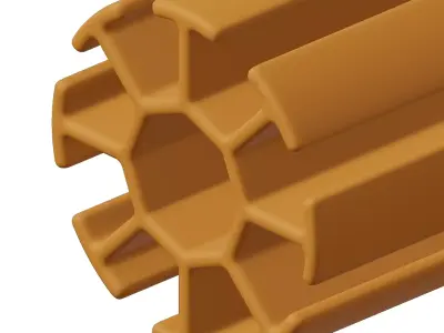 Plastic Exquisite Circular Profile Toy 3D model