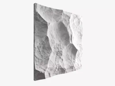 407-RockPanel abstract wall art 3D model