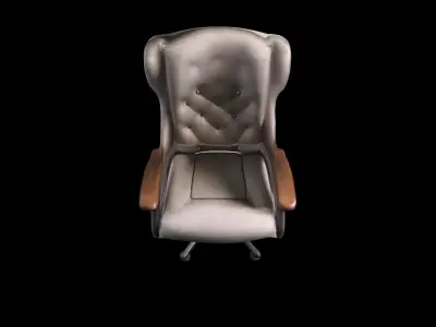  3d High Render Comfortable And Adjustable Task Chair 3D model