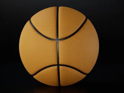 Basketball ball with 3 Textures Low-poly 3D model