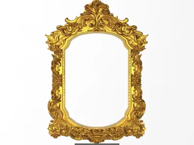 5 carved frames set 3D Model Pack get