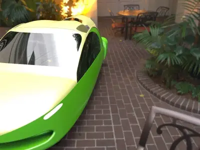 Terrafugia TF-X Flying Car Free 3D model