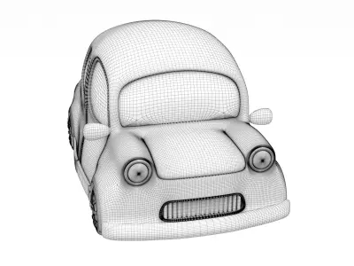 Cartoon car 02 3D model