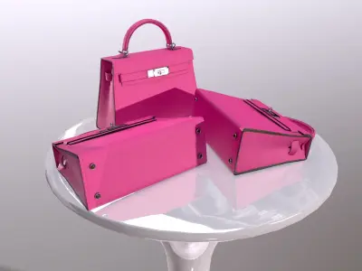 Woman Handbag Low-poly 3D model