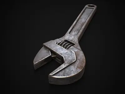 Wrench Low-poly 3D model
