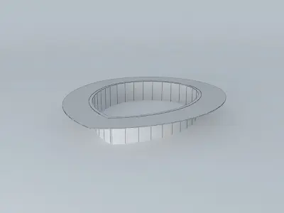 Pool light with circular shape Free 3D model