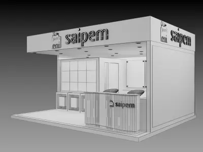 Booth Exhibition Stand a363 3D model
