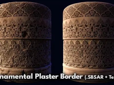Ornamental Plaster Border Texture