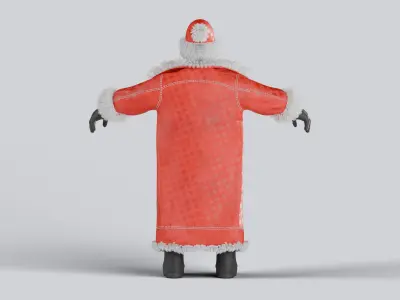 Santa Claus Fully Rigged Animation Ready 3D Model 3D model