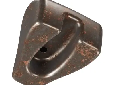 Rusty Steel Bike Fuel Tank 3D model