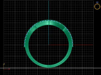 Women Ring 3DM Womens Ring 3d models 3D print model 3D print model 46