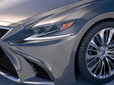 Lexus LS 500 2018 3D model