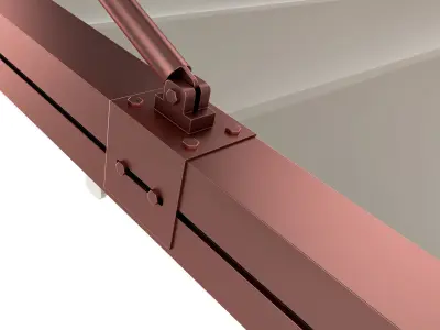 Motorized Pergola 3a antique copper matte 3D model