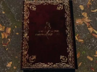 Old book Free low-poly 3D model