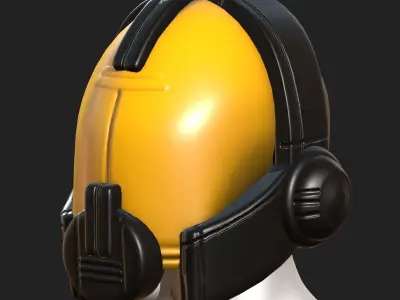 Helmet plastic mask protection pollution ball shaped  Low-poly 3D model buy