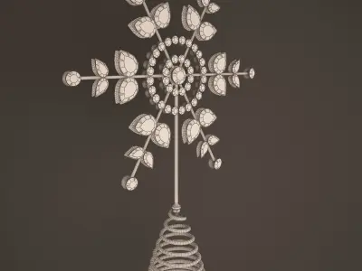 Glass Snowflakes 3D model