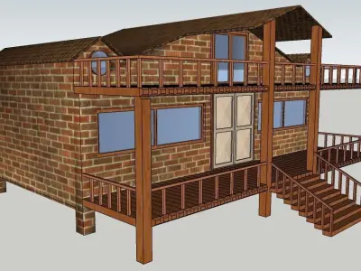 Mustakil Mimari Modelleme 3D model