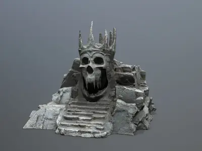 skull cave Low-poly 3D model buy
