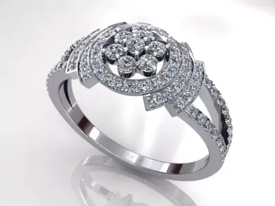 Creative Wedding Ring 3D print model