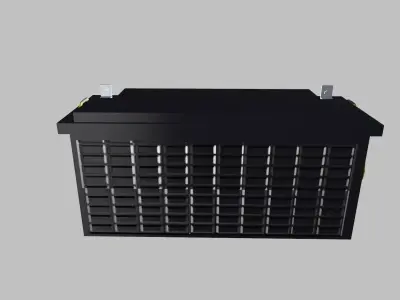 Battery Low-poly 3D model