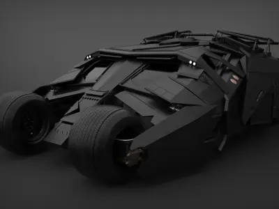 Batmobile 3D model from knight rises 3D model
