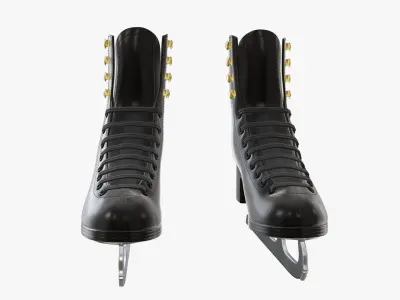 Figure ice skates women 3D model