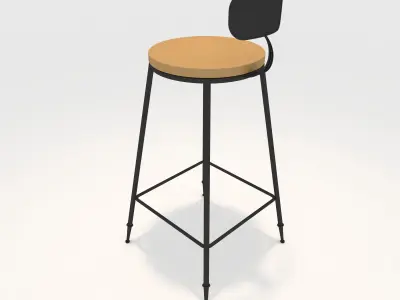 Bar stool 1 3D model
