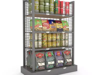 3D model canned food 04 Low-poly 3D model