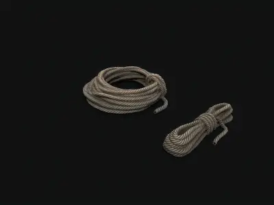 Ropes pbr Low-poly 3D model