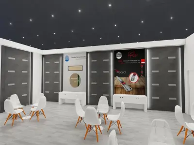 8x14 Exhibition Stand 3D model