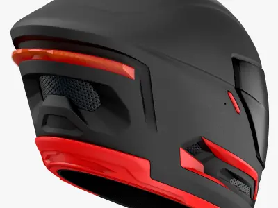 Motorcycle Helmet 3D model