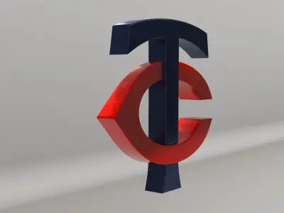 MLB Minessota Twins Team Logo 3D model